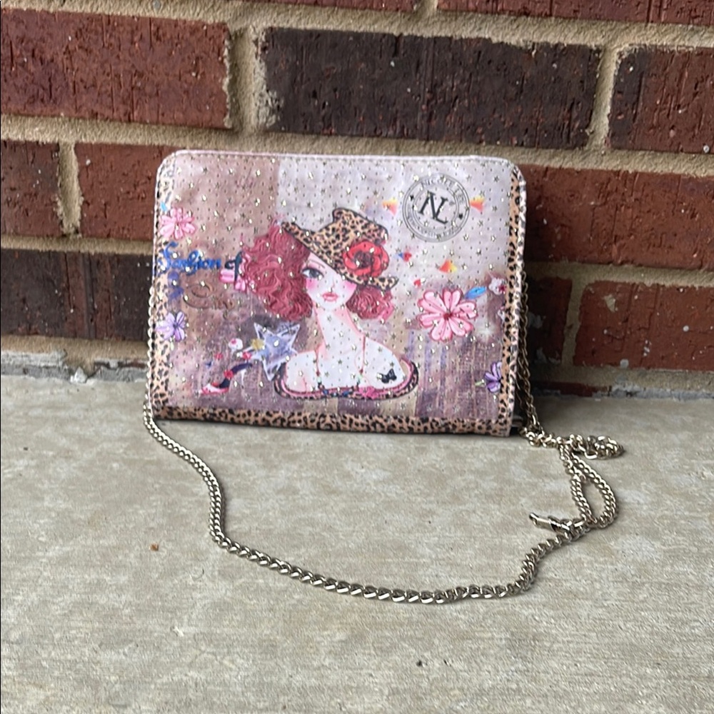 Nicole Lee Pink and Brown Clutches & Wristlets